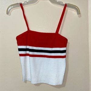 Red, White & Black Tank top